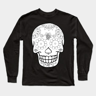 You Color Sugar Skull Long Sleeve T-Shirt